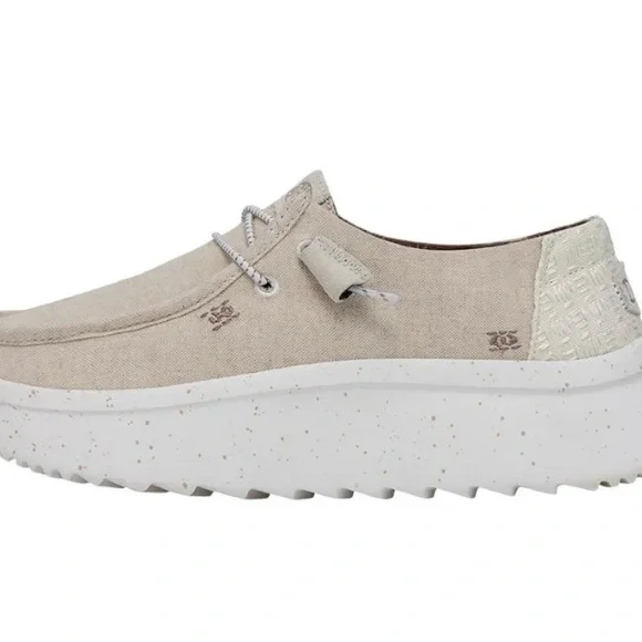 Hey Dude Wendy Peak Chambray - Cream 10 - Picture 3 of 16